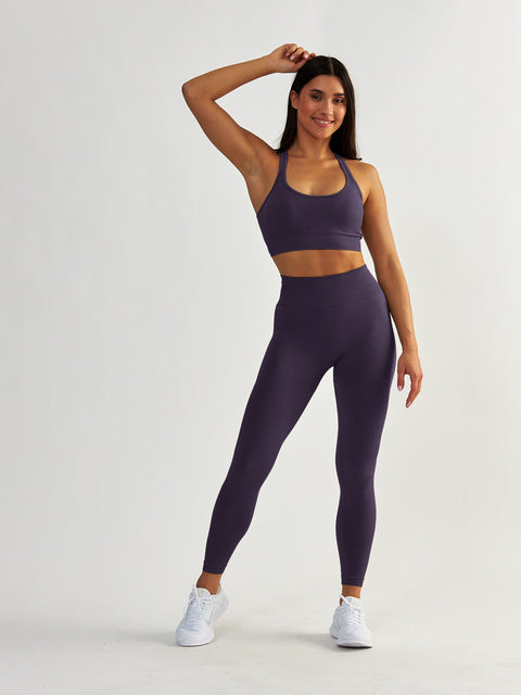 Fioletowy Stanik Sportowy - Gym Queen