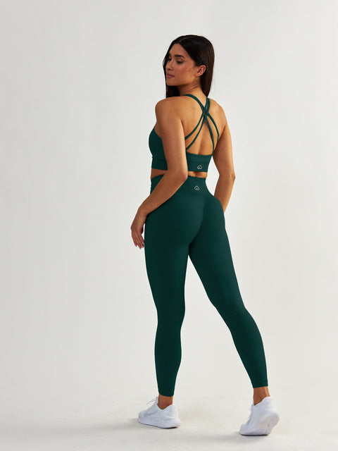 Zielony Stanik Sportowy - Gym Queen