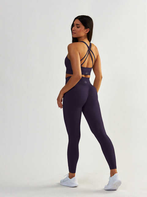 Fioletowy Stanik Sportowy - Gym Queen
