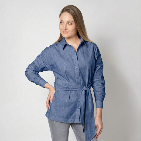 Bawełna jeansowa klasyczny niebieski