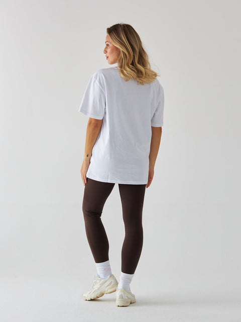 Biały T-shirt Damski - Espresso Yourself
