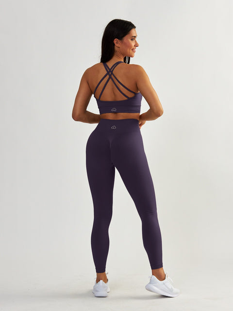 Fioletowy Stanik Sportowy - Gym Queen