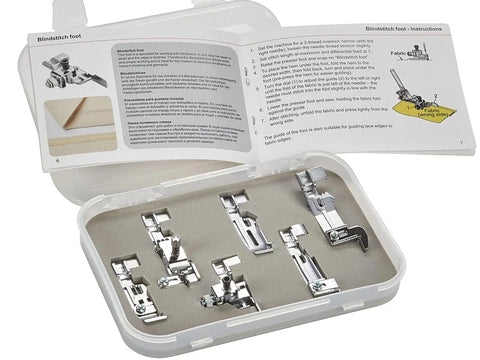 Zestaw 6 stopek do owerloka i coverlocka Bernina Bernette B44 i B48