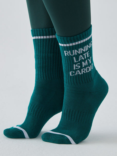 Skarpetki Sportowe - Running Late Is My Cardio